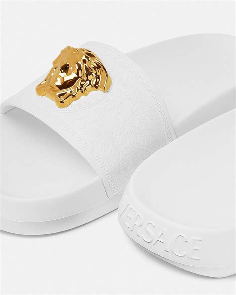 claquette versace blanche|Claquettes Palazzo Blanc .